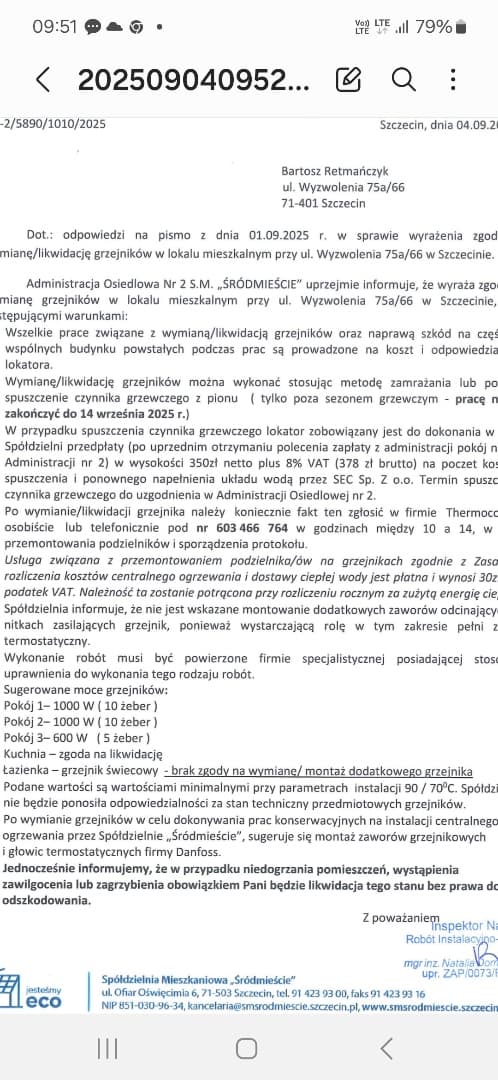 Wymiana grzejników w mieszkaniu w wieżowcu – realizacja