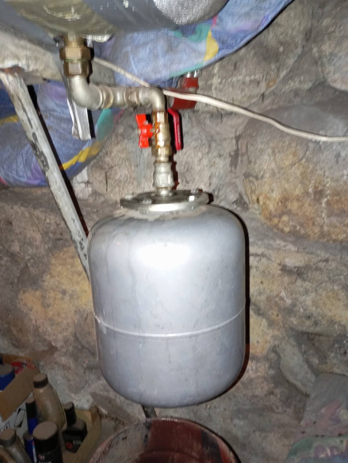 Gwint hydroforu po naprawie Hydrofor po naprawie z nowym uszczelnieniem w Szaflarach