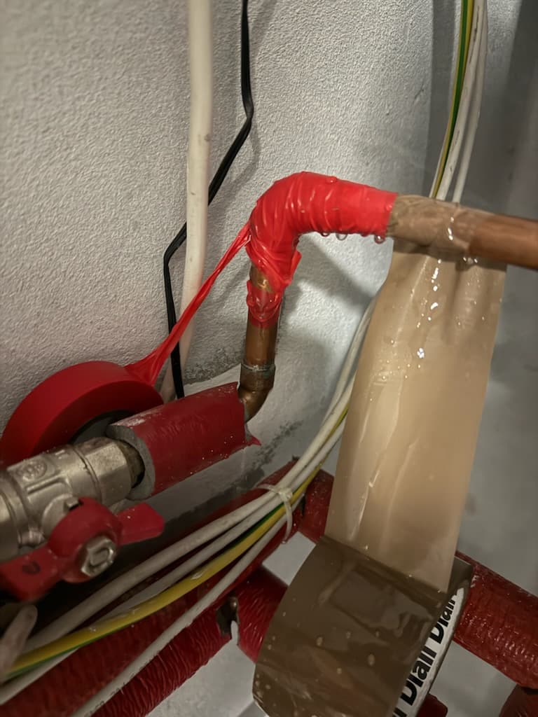 Awaria miedzianej rurki w kotłowni – szybka naprawa – realizacja