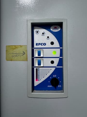 Panel sterowania kotła EPICO Panel sterowania kotła EPICO z ustawionymi parametrami grzania