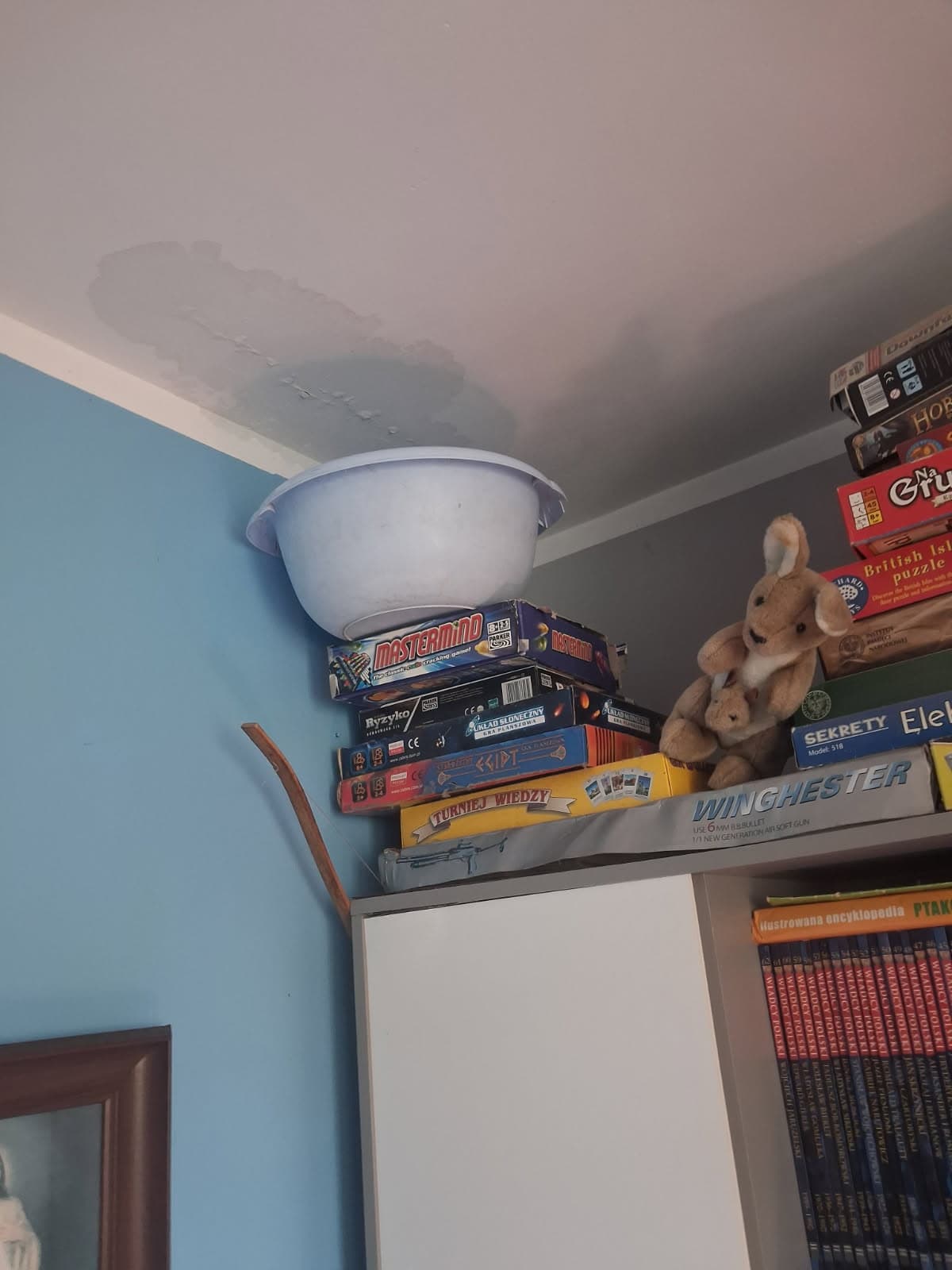 Naprawa przeciekającego sufitu w Mierzynie